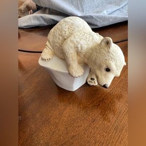 Polar Bear Figurine Brrrrr! by Eva Dalberg 1982 Bisque Porcelain  4”